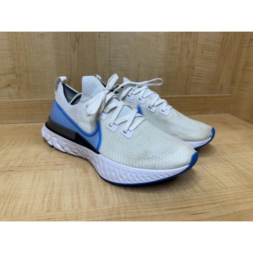 Nike React Infinity Run Flyknit (CD4371-101) White/Blue Mens Size 13 US